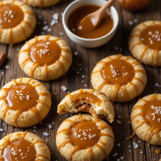 Caramel Cheesecake Cookies Recipe at home