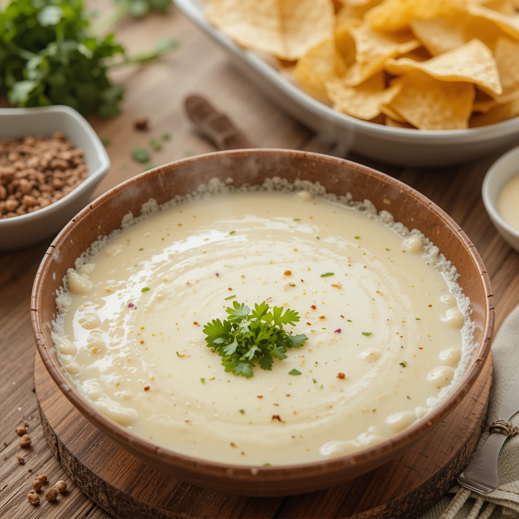 Mexican white queso dip recipe