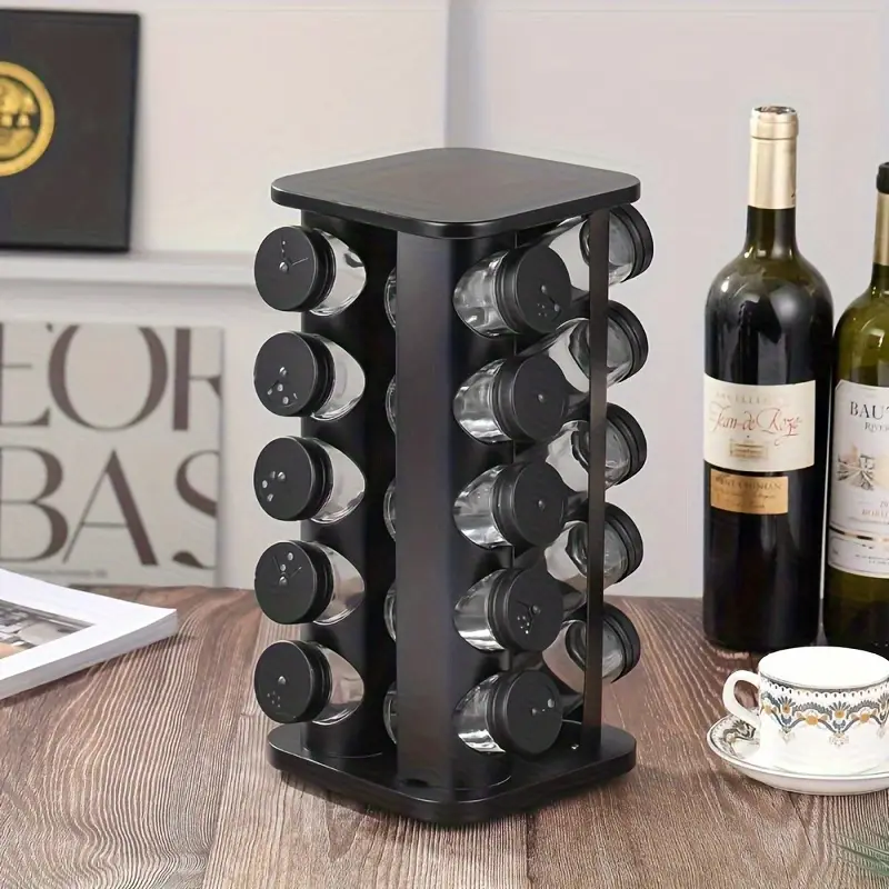 3 Genius Kitchen Organizers That Will Instantly Declutter Your Cooking Space ๐ง 2 JOXIQ Spice rack placed on a kitchen counter or dining table with a sleek design